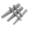 AKOZON 5 Piece Straight Screw Extractor Assorted Damaged Bolt Easy Out Removal Tool Square Type