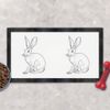 'Sitting Hare' Pet Feeding Mat (PM00027361)