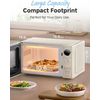 COMFEE Retro Ovens, Small 9 Preset Programs, 0.9 Cu.Ft Countertop Compact Microw