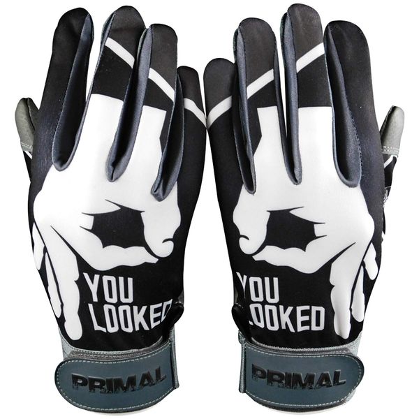 PGX You Looked Baseball Batting Gloves (Youth Medium)