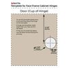 1 5/16 Overlay Restricted Angle to 90 Deg Soft Close Face Frame Cabinet Hinge(2)
