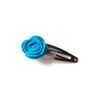 Turquoise rose hair clip accessory azure barrette