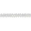 Simplicity 25mm Floral Braid Trimming White - per metre