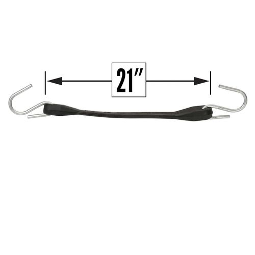 Rubber Tarp Straps 21" with S Hooks (Set of 2)
