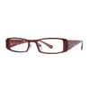 Calabria Valerie 9204 Kids Rectangular Reading Glasses +4.50 Ruby Red Girls