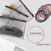 Toplive Elastic Hair Elastics, Ring Elastics, Set of 300, Bobble, Hairband, Ponytail, Holder, Hair Accessory, Knots, No Joints, 0.08 inch (2 mm) Thick, Thin Elastic Hair Arrangement, Large Capacity, Stylish