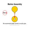 LITKO Gothic Infantry Marker Set Compatible with Warhammer 40K, Multi-Color (15)