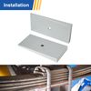 2.5" Wide 4° Degree Steel Leaf Spring Shims 800061 2PCS (Silver)