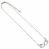 Official Harry Potter Luna Glasses Necklace, Zinc, No Gemstone