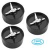Cross Blades for The Original Magic Bullet Blender Kitchen Express 250w MB1001 Series - with Mixer Blade Rubber Seal Replacement Parts - 3 Pack