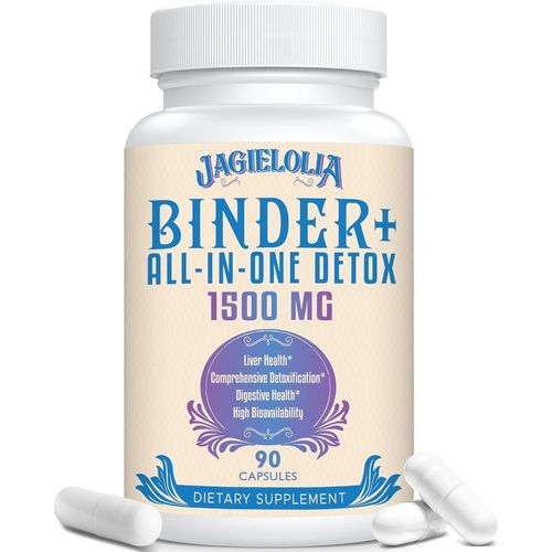 Jagielolia All-in-One Detox Binder Supplement 1500MG 90 Capsules