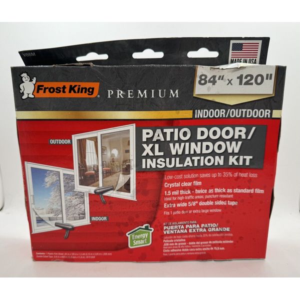 Frost King Patio Door/XL Window Insulation Kit *Indoor/Outdoor* 84" x 120" #V86M