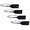 UK Numbered Pull Seal, Anti Tamper Security Zip Ties, Tags - Black, 100
