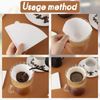Coffee Filter Papers 140 Pcs White Compatible with Size 02 Filter Papers Compatible with Dripper Coffee Makers