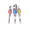 Socket Adapter Set, Drill Adapter, Socket Adapter, Electric Drill Socket, For Impact, Insertion Angle, 0.3 (1/4), 0.3 (3/8), 0.5 (3/8) 0.5 (1/2) mm, 3 Piece Set