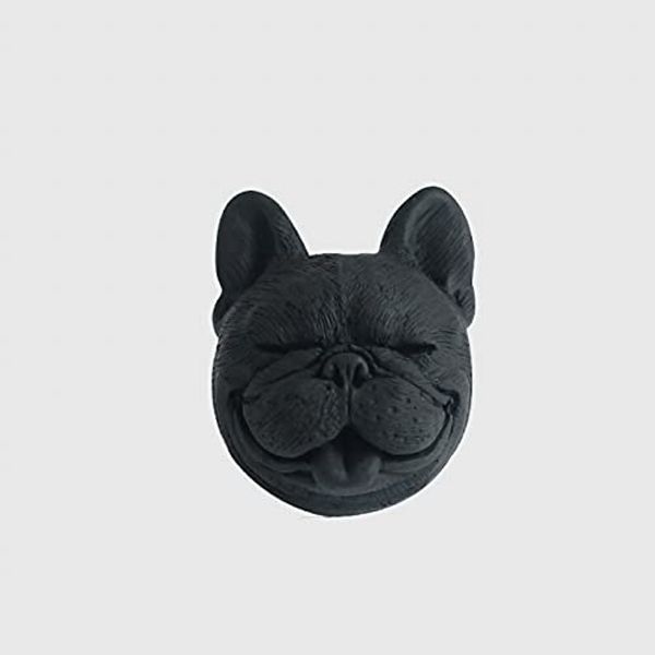 French Bulldog Miscellaneous Goods, Aroma Stone, Diffuser, Unglazed, Car, Car, Air Conditioner, Cooler, Dog, Dog Lover, Plaster, Black, Aroma, Product x 1