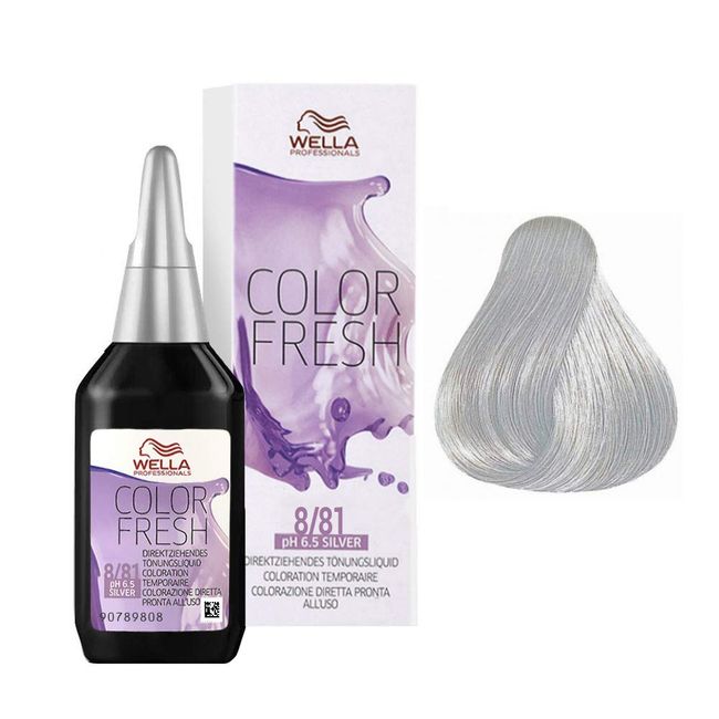 Wella Colour Fresh Semi-Permanent Hair Colour, No. 8/81 Light Blonde Perl-Asch, 0.098 kg