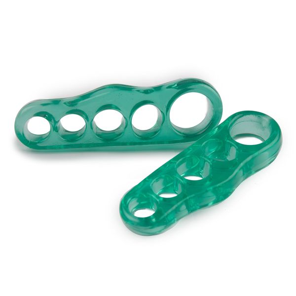 Bodytec Wellbeing Yoga Toe stretchers/spreaders (Green)