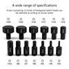 14 Pcs Hex Bit Socket Set 3-24mm Allen Key Wrench Head Tool Ratchet Inch Drive Screwdriver Hex Bit Socket