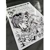 Black Panther Comic Cover Foil Print (A4 White Frame)