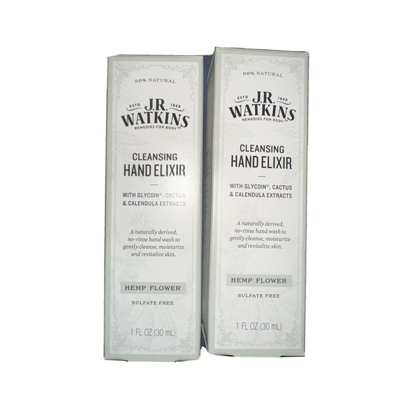 J.R Watkins Cleansing Hand Elixir Flower Two Tubes