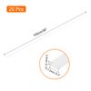 sourcing map 20pcs 39 Inch Plastic Welding Rods PP Welding Strips for Plastic Welder, White