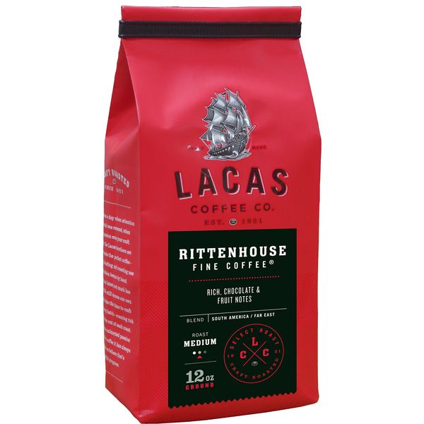 Lacas Coffee Company Rittenhouse Fine Coffee Medium Fine 12 oz.