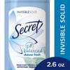 Secret Invisible Solid Antiperspirant Deodorant, Unscented - 2.6 oz - 2 pk