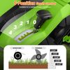 16-Inch Folding Electric Dethatcher & Scarifier w/ 3-Position Height Adjustment