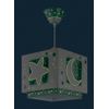 Dalber Moon Pendant with Stars Design, Green