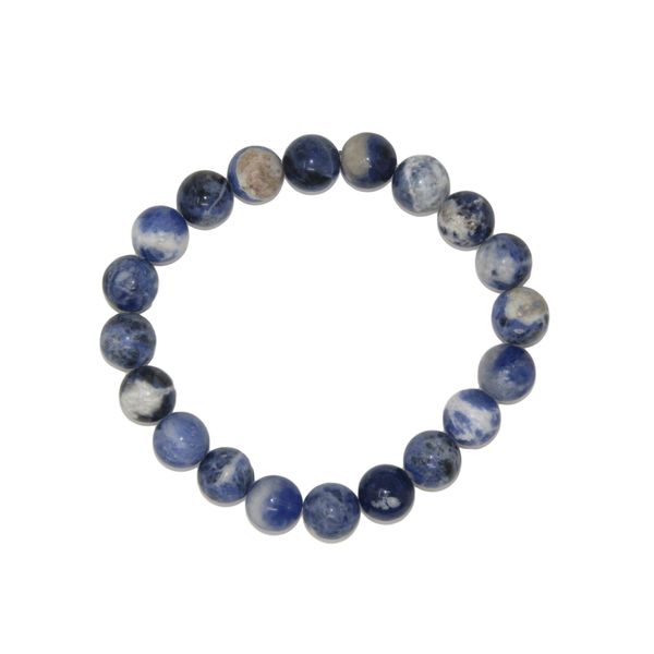 304 - Beautiful Classic 10mm Sodalite Gemstone Bead Bracelet Handmade Design