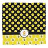 YouCustomizeIt Personalized Honeycomb, Bees & Polka Dots Washcloth