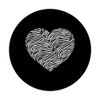 Zebra Heart PopSockets Adhesive PopGrip