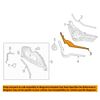 CAPA For 15 16 17 Yaris Hatchback Front Upper Face Bar Grille Molding Assembly