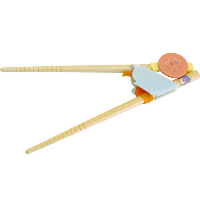 LEC Sanrio Baby Step Up Chopsticks (for Right Hands) Ages 2 and Up/Learn How to Hold Chopsticks/3 Steps to Match Your Growth