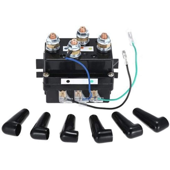 Surwit 500A 12V Winch Solenoid Relay for 8000lb - 15000lb ATV UT Winch Control Heavy Duty Upgrade Albright Equiv, Compatible with 4WD vehicles, ATV, UTV, SUV, etc