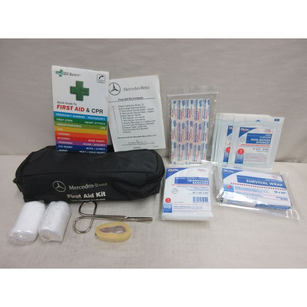 Mercedes-Benz First Aid Kit #Q4860043 for 2012 Car with Survival Wrap in Bag