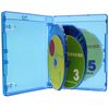 Oval Multimedia 0.9 inch (22 mm) Thick 5 Disc Case (3 Pack)