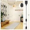 DiCUNO E27 Lampholder, Pendant Light Ceiling Lighting Fitting, Suspended Pendant Light Fitting Kit, Black, 4M, 2Packs