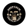 Keep Calm and Golf Design Golfer's Relaxation PopSockets mit austauschbarem PopGrip