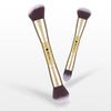 DUcare Makeup Brushes Duo End Foundation Powder Buffer and Contour Brush Synthetic Cosmetic Tools 2Pcs