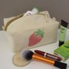'Strawberry' Canvas Wash Bag/Makeup Case (CS00035452)