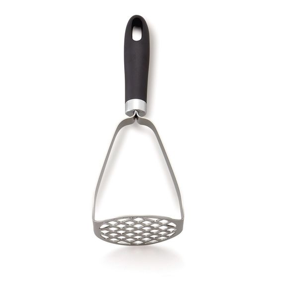 Suncraft AL-18 Potato Masher, Made in Japan, Loving Wife Senka (Black, Silver)