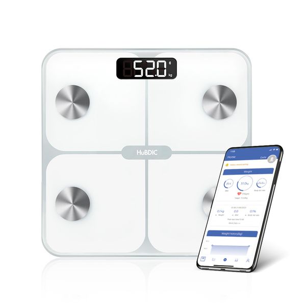 Huvidic 13 in 1 digital body fat scale HBF-2200BT, mixed color