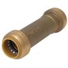 SharkBite U3008LFA Slip Pipe Coupling, 1/2 in, Brass, 200 psi Pressure