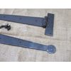 4 Ex Large Strap T Hinges 18" Tee Hand Forged Gate Barn Rustic Medieval Iron 