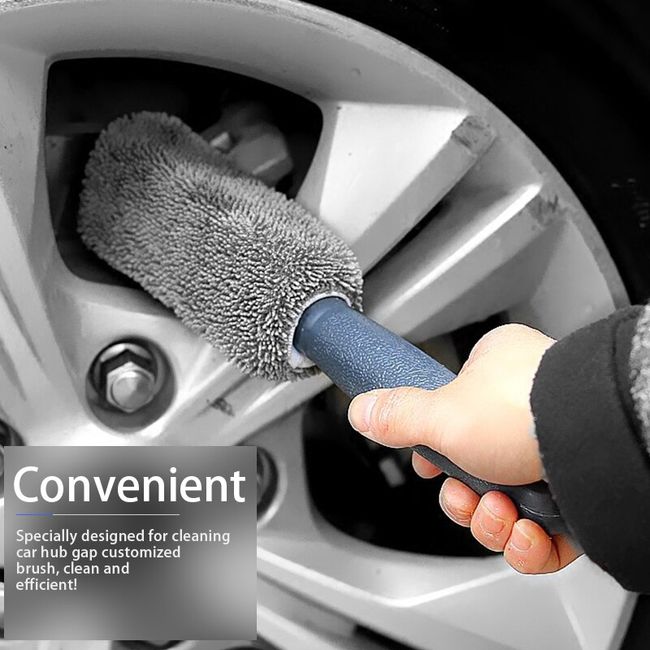 1PCS Wheel Brush Plush Soft Wheel Cleaning Brush Car Cleaning Tools Tire  Rims Detailing Long Handle Brushes Car Maintenance 30CM - AliExpress