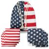 TOYSHARING Cornhole Bags Sets Regulation: American Flag Corn Hole Bean Game