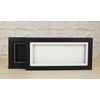 Black 3D 1" Cube Range Deep Box Shadow Frame Memory Box Display Case Medals -20x8 inch-Black