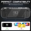 [Easy Docking Version] GLDRAM Clear Case for Nintendo Switch 2 (2025), Dockable Hard Shell PC Protective Cover Skin for Switch 2 Console & Detachable Joycon Grip - Crystal